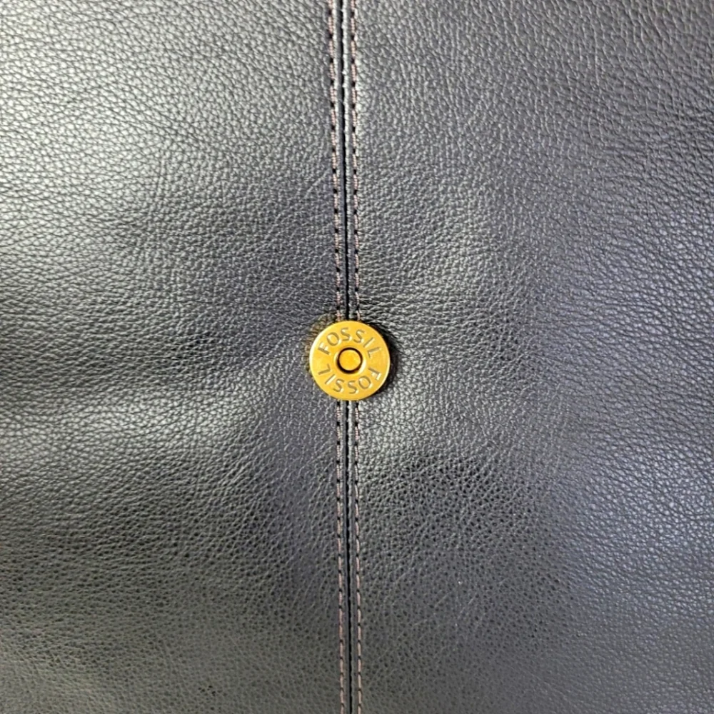 Fossil Claire Leather Black/Brown Backpack